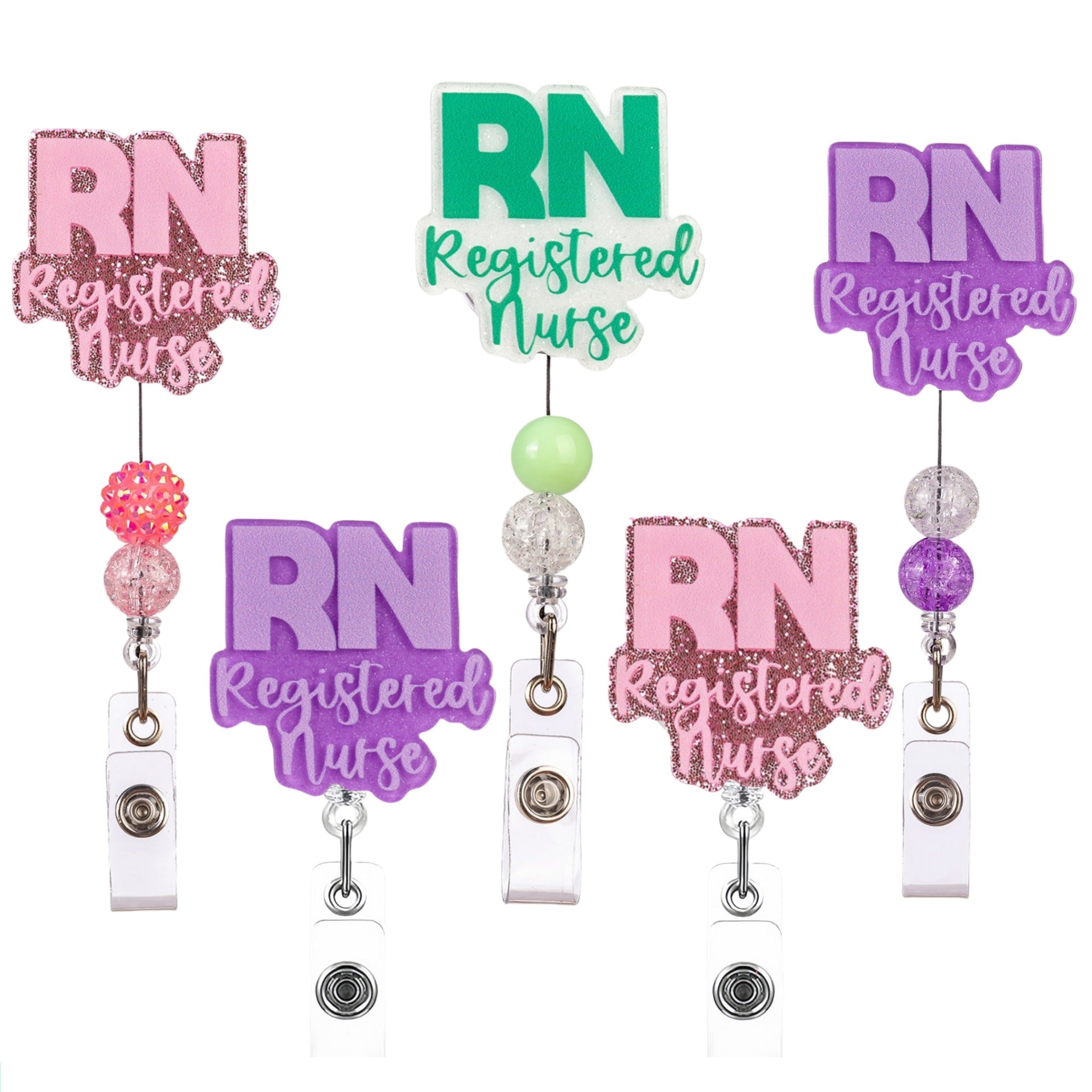 Wholesale Acrylic medical retractable easy-pull keychain